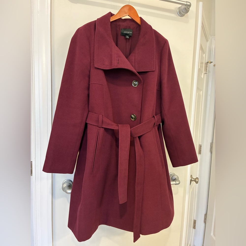 Ann Taylor Factory Funnel Neck Coat